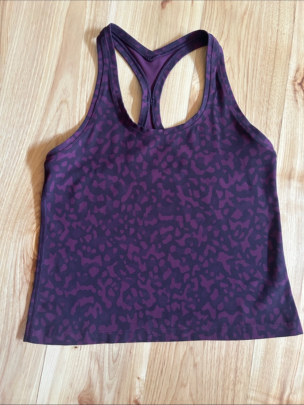 Lululemon Athletica Plum Leopard Racerback Tank